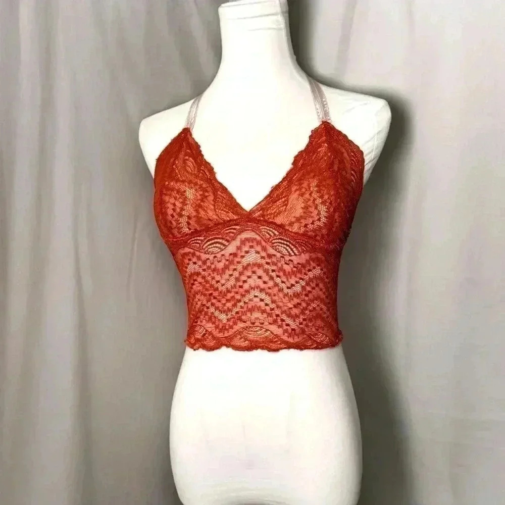 Vintage lace bralette  top M Y2K Fairycore
